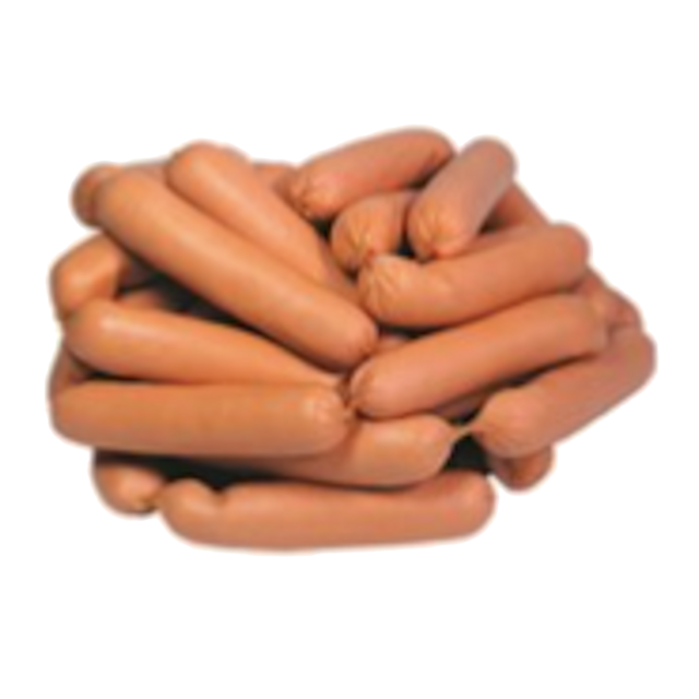 Сосиски з свинини, курятини, м'яса індика, сорт перший, ДСТУ 4436, 1 кг